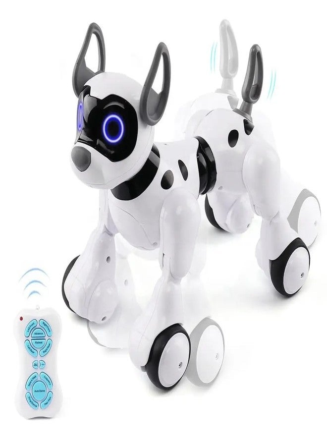 RAHU Remote Control Robot Dog Toy, Robots for Kids, Rc Dog Robot Toys for Kids 3,4,5,6,7,8,9,10 Year olds and up, Smart & Dancing Robot Toy, Imitates Animals Mini Pet Dog Robot - Image 1